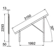 OBO Bettermann - Photovoltaik-Montagesystem Vormontierter Träger VT 30M FT für Freiflächensyste