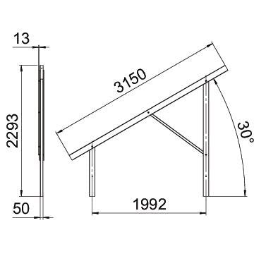 OBO Bettermann - Photovoltaik-Montagesystem Vormontierter Träger VT 30M FT für Freiflächensyste