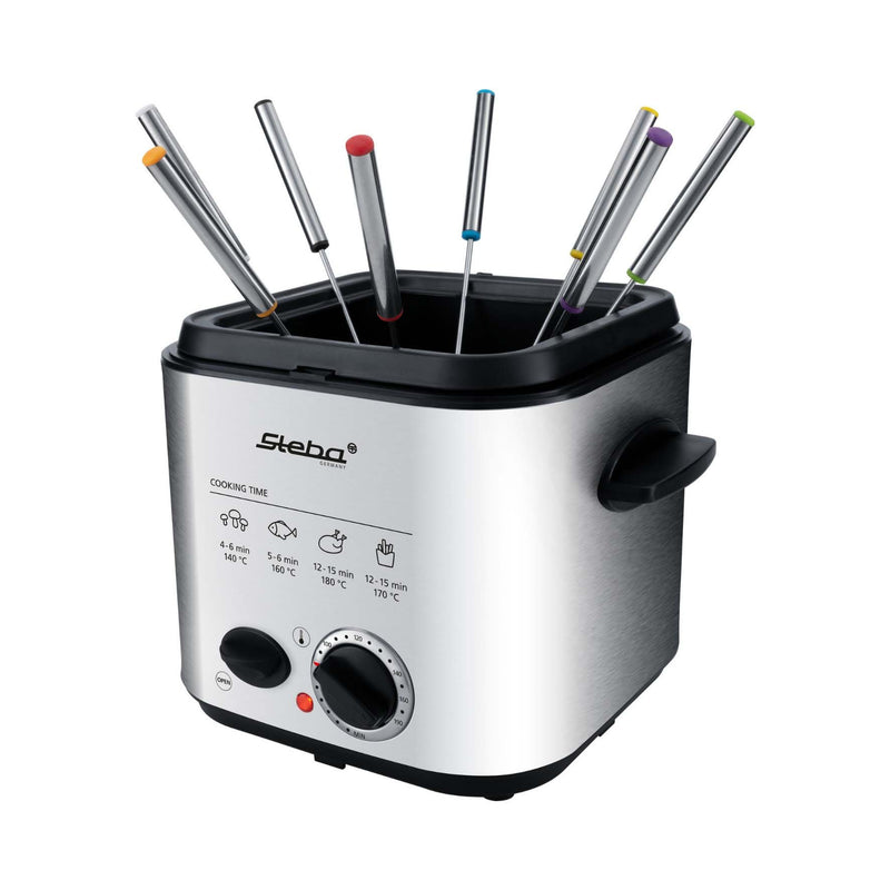 Steba - Fritteuse Mini-Fritteuse DF 95 eds/sw m.Fondue-Set,1,2L