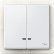 Merten - Abdeckung/Bedienelement für Installationsschalterprogramme Doppelwippe pws MEG3424-0419 Kontrollfenster IP44
