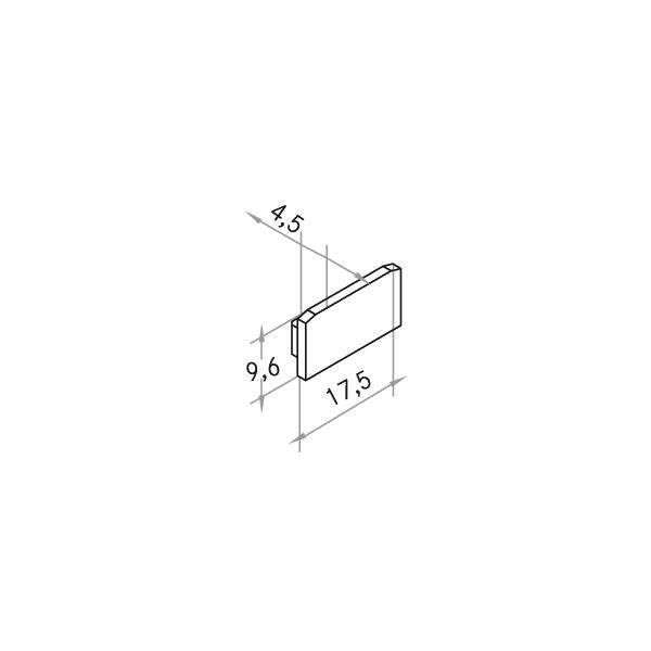 Brumberg Leuchten - Mechanisches Zubehör/Ersatzteile für Leuchten Endkappen-Set 53086260 silber