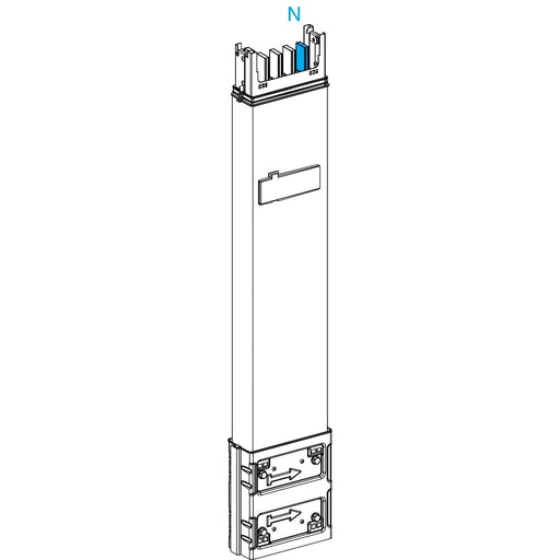 Schneider Electric - Schienenverteilereinheit für Steigleitung Verteilerstreckenstück KSA400ED4081 0,8m, 400A,