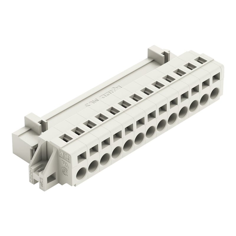 WAGO - Kabelsteckverbinder für Leiterplattensteckverbinder 1-Leiter-Stiftleiste 721-613/019-000 CAGECLAMP,2,5mm²,lgr − 25 Stück
