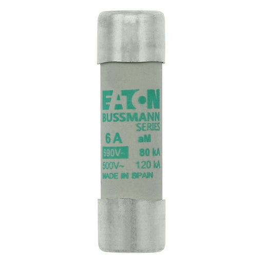 Eaton - Zylindrische Sicherung Sicherungseinsatz Nieders. CYLINDRICA#C14M6 6A AC 690V 80kA − 10 Stück