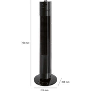 CLATRONIC - Umluftventilator Towerventilator CTC TVL 3770 sw 4Stufen