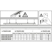 Ledvance - Geräteträger für Lichtbandsystem LED-Universallichtträger TRU.UNI.P50W840WCLD. 840, DALI