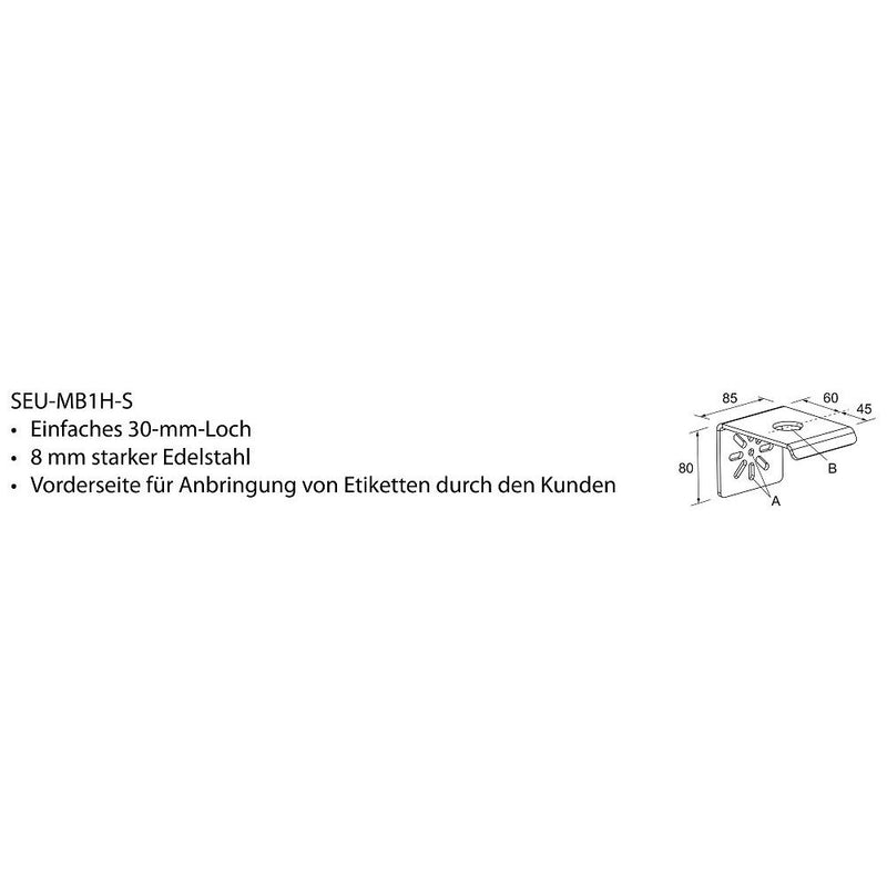 Bernstein - Zubehör/Ersatzteile für Befehlsgeräte Befestigungswinkel SEU-MB1H-S
