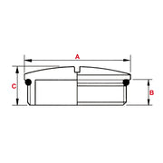 Plica - Verschlussschraube Blindstopfen 926700365 PG36 − 10 Stück