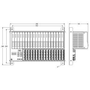 Turck - Rundsteckverbinder, feldkonfektionierbar (Industriesteckverbinder) Modulträger MT16-N
