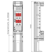 GSAB Elektrotechnik - Anschlussschrank Poller 36P1700KLSL00Sy3216 HxD: 1811x360