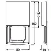 Busch-Jaeger - Abdeckrahmen Rahmen 1-fach 1746 ZRKT-260 palladium, B.-triton
