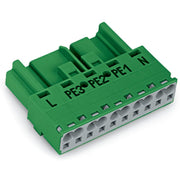 WAGO - Steckverbinder für steckbare Gebäudeinstallation Stecker 5-polig 770-1335 Kod. Q,grün − 50 Stück