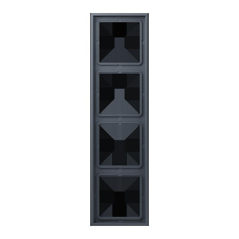 Jung - Abdeckrahmen Rahmen 4-fach LC 984 262 gris fonce 59