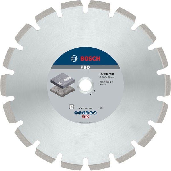 Bosch - Trenn-/Schleifscheibe PRO Asphalt 2608603641 Diamanttrennscheibe