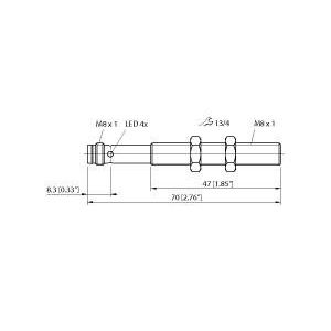 Turck - Ultraschall Taster Ultraschallsensor RU10U-M08-UP8X-V1141