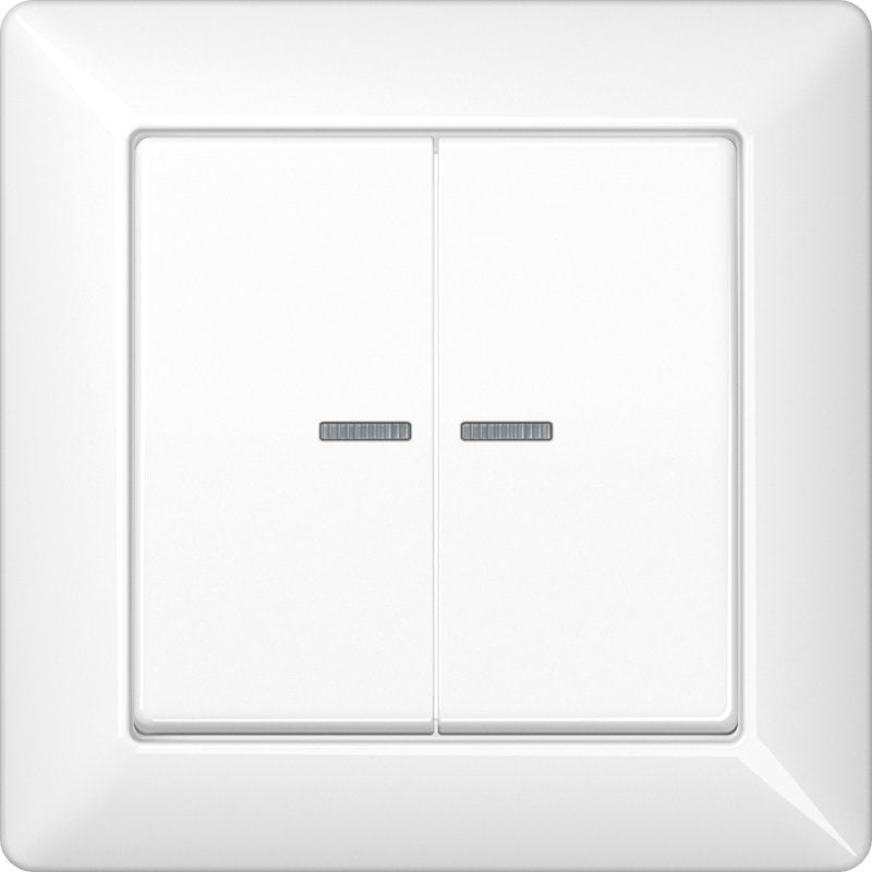 Jung - Abdeckung/Bedienelement für Installationsschalterprogramme Abdeckung Lichtleiter aws AS 590-5 KO5 WW für Taster
