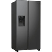 Hisense - Kühl-/Gefrierkombination Kühl/Gefrierkombi SbS RS5P535NTFE dark steel look