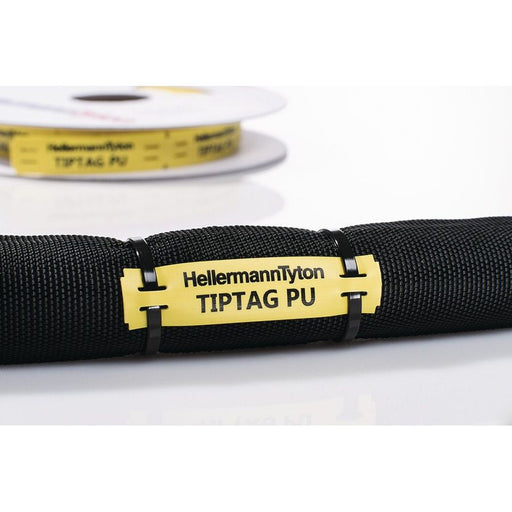 HellermannTyton - Kabelmarkierungssystem Kennzeichnungsschilder 556-25006(125) 15x100mm weiß Rolle