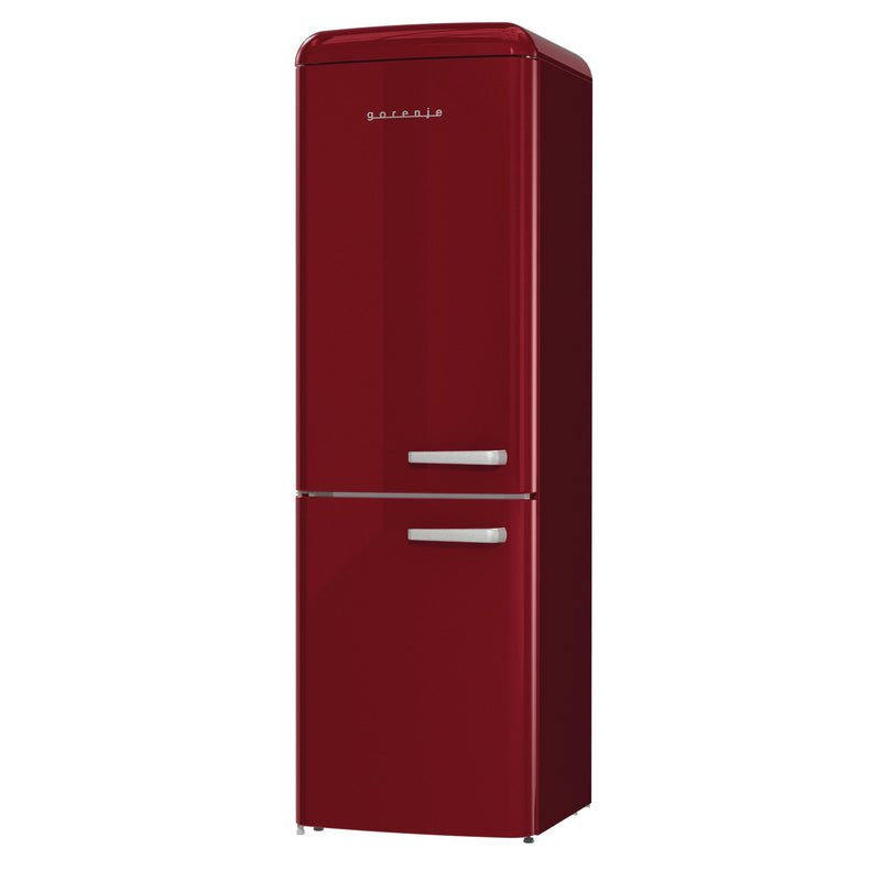 Gorenje - Kühl-/Gefrierkombination Kühl/Gefrierkombi ONRK 619 DR-L burgun Retrodesign