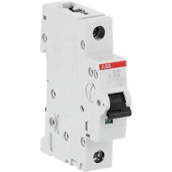 ABB Stotz S&J - Leitungsschutzschalter Sicherungsautomat S201-B16 6kA 16A B 1p f.ZE
