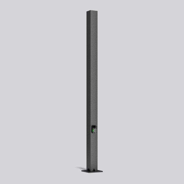 RZB - Ladestation E-Mobility Mast mit Wallbox 811432 2x22kW, anthr