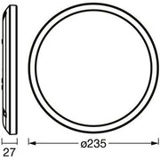 Ledvance - Decken-/Wandleuchte Deckenleuchte SMART #4058075752788 235mm , schwarz