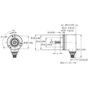 Turck - Drehgeber Absoluter Drehgeber REM-103S6 #100011383 Multiturn
