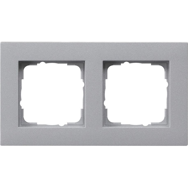 Gira - Abdeckrahmen 2fach alu 0212255