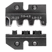 Knipex - Einsatz für Presswerkzeug Kabelschuhe/Verbinder, Aderendhülsen, Schirmanschluss Crimpeinsatz 97 49 15 für Fahnenstecker