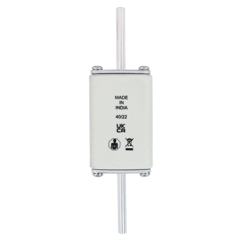 Eaton - Messersicherung Sicherungseinsatz Nieders. NH FUSE 63#63NHG02B 63A AC 500V 120kA − 3 Stück