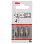 Bosch - Bit Schrauberbit Extra-Hart PZ 2607001562 3, 25 mm, 3er-Pack