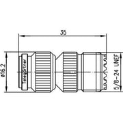 Telegärtner - Koax-Kupplung Adapter TNC-UHF (M-F) 100023859 − 5 Stück
