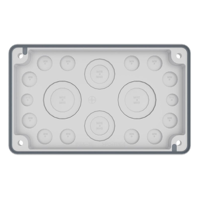 Eaton - Einführungsflansch für Kleingehäuse/Schaltschrank Flanschplatte IP55 F3A-2K-M50/16-2 Isolierstoff