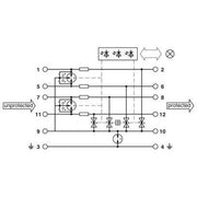 Phoenix Contact - Überspannungsableiter für Informations-/MSR-Technik Überspannungsschutzgerät PT-IQ-4X1+F-48DC-PT