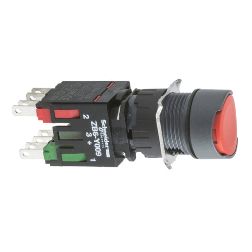 Schneider Electric - Drucktaster, Komplettgerät Drucktaster, rot XB6AA42B o. Rastung, 1Ö