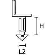 HellermannTyton - Kennzeichnungsmaterial Behälterplombe BP PA66HIR BK 1000 schwarz − 1000 Stück