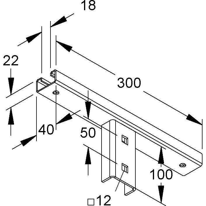 Niedax - Kopfplatte für Stiel/Profilschiene Klemmkopfplatte KUDP 4530 E3