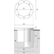 Wibre - Bodeneinbauleuchte Bodeneinbau-Scheinwerfer 4.0303.01.35 HIT-CRI 35W 230V