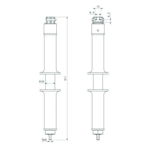 DEHN - Zubehör/Ersatzteile für Sicherheitsgeräte Erdungsgriff EG 00 4A VI