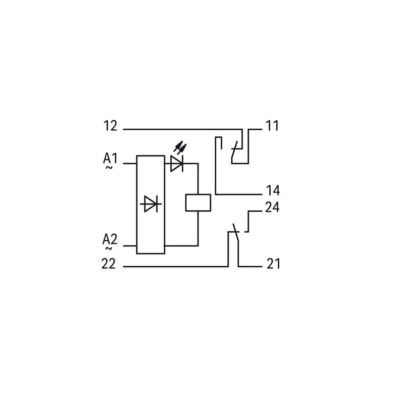 WAGO - Schaltrelais Relaismodul 288-512 AC/DC 24 V, 2W,gr