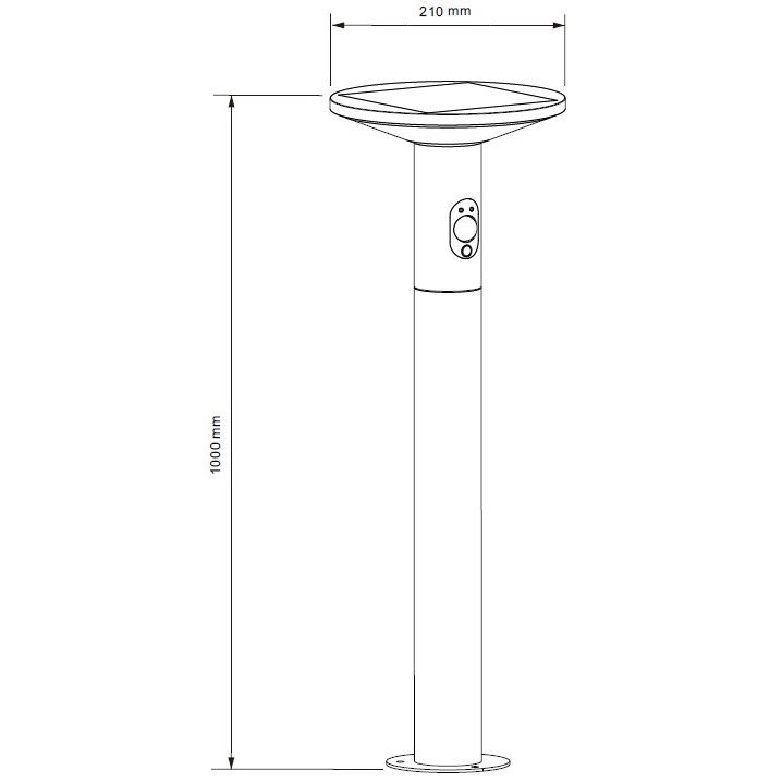 Lichtline - Wegeleuchte LED-Solar-Wegeleuchte PRDX27795 100cm
