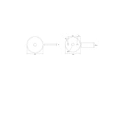 RP-Technik - Sicherheitsleuchte LED-Sicherheitsleuchte ILDL421SC Decke, Linsensystem