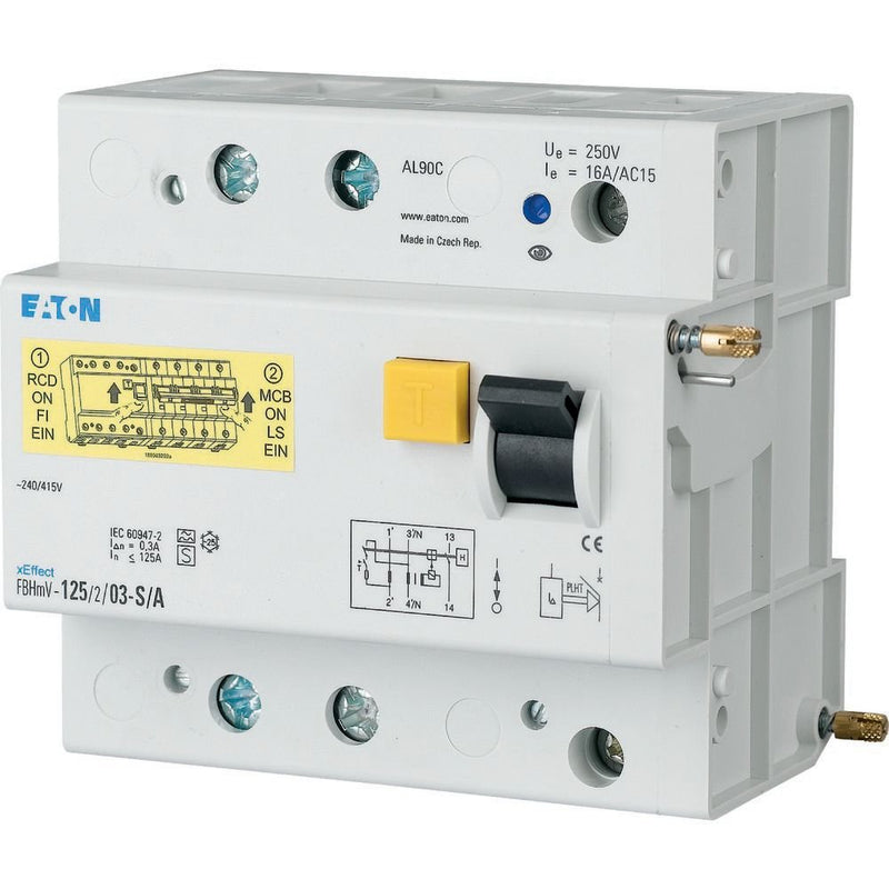 Eaton - Fehlerstromschutzblock FI-Auslöseblock für AZ FBHMV-80/2/03-S/A 80A 300mA 2polig