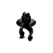 HellermannTyton - Befestigungsklammer Wellrohrhalter 155-17801(500) 22,7x8 mm, schwarz − 500 Stück