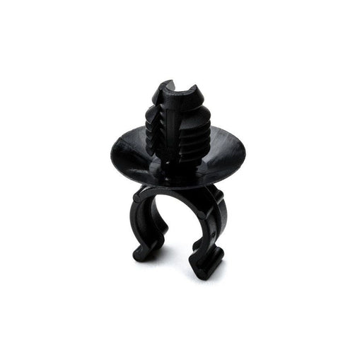 HellermannTyton - Befestigungsklammer Wellrohrhalter 155-17801(500) 22,7x8 mm, schwarz − 500 Stück