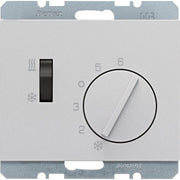 Berker - Raumthermostat Raumtemperaturregler 20297103 K.5, alu mt