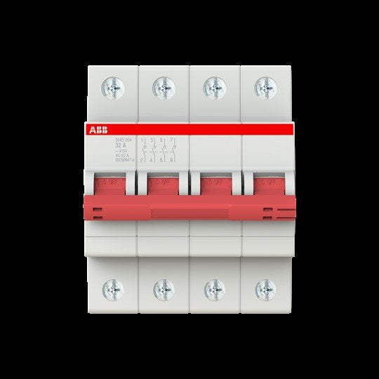 ABB Stotz S&J - Schalter für Reiheneinbau Lasttrennschalter SHD204/32 4-polig, 32A
