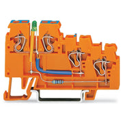 WAGO - Initiator/Aktor-Reihenklemme 3-Leiter-Initiatoren-LED 270-564/281-483 Einspeiseklemme − 10 Stück