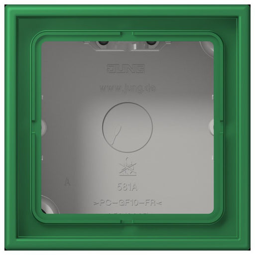 Jung - Aufputzgehäuse für Unterputzgerät Aufputz-Kappe 1fach LC 581 A 219 vert fonce (32050)