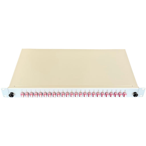 Paschke - Patchpanel LWL Spleissbox ausziehbar 19" 443305-4K-24SA 24x LCd OM4 PINK